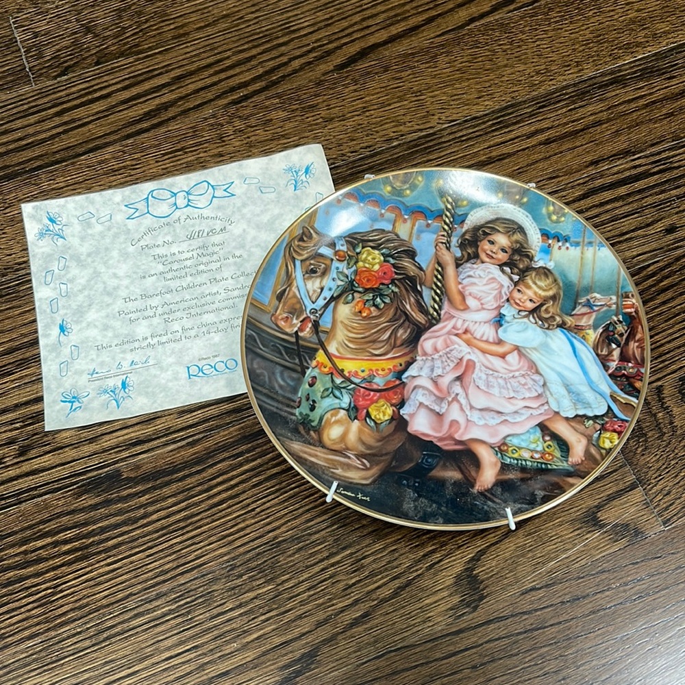 Carousel Magic. Collector plate. 4th of a series